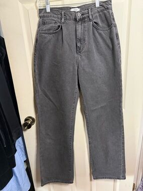 Forever 21 Black Wide Leg High-Rise Jeans Size 26